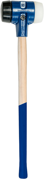 Probst Vorschlaghammer SXH-3,6 51800145, 3,6 kg, Langer Holzstiel, Austauschbare Nylon/Gummi-Einsätze