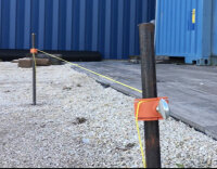 Probst String Along SA Richtschnurhalter 51800062, für 25 mm Erdnägel, mit Flügelschraube