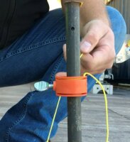 Probst String Along SA Richtschnurhalter 51800062, für 25 mm Erdnägel, mit Flügelschraube