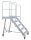 MÜBA Alu-Podesttreppe 10956 mit Geländer, Standfläche 1,05 x 0,64 m, Höhe 1,25 m, Breite 1,12 m