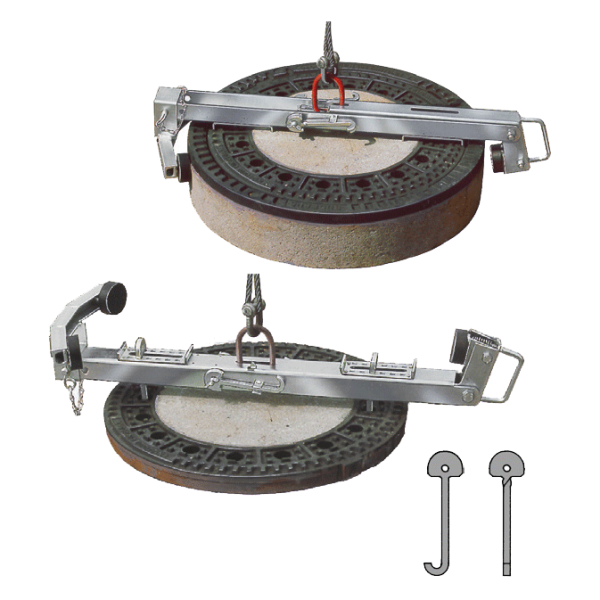 Probst SRZ-KOMBI Schachtrahmenzange 53100373, 15 kg, 200 kg Tragkraft, Greifbereich 750/785 mm