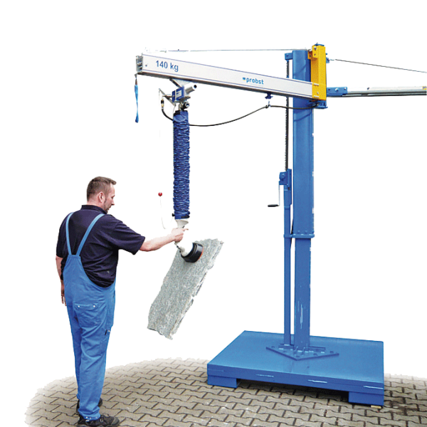 Probst Vacuspeed VXS Vakuum-Schlauchheber BS112-575, 50 kg Tragkraft, für Pflastersteine