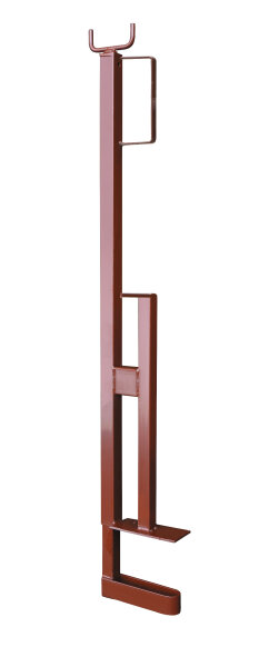 MÜBA Schutzgeländerzwinge zum Anschrauben 12231 lackiert, mit geschlossenem Bretthalter, Verstellbereich 0-40 cm, TÜV GS geprüft