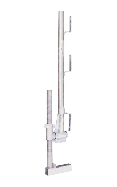 MÜBA Universalgeländerzwinge 12250 Gr. 1 verzinkt mit geschlossenem Bretthalter, Verstellbereich 0 - 40 cm, DIN EN 13374 Klasse A