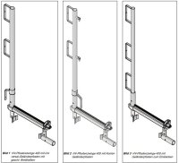 MÜBA HV-Pfostenzwinge 400 12255 verzinkt, Klemmbereich 0-40 cm, EN 13374 Systemklasse A