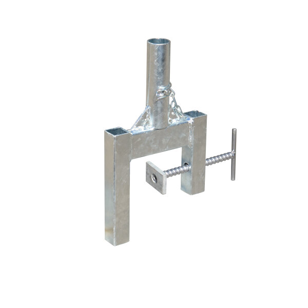 MÜBA Spundwandhalter aus Stahl, Verstellbereich 8 - 50 mm, galvanisch verzinkt