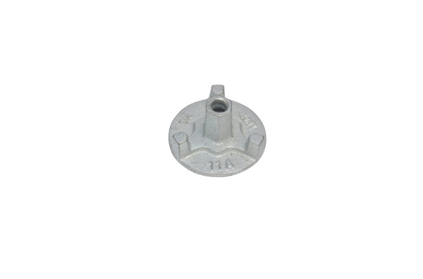 MÜBA Flügelmutter 10860 3-armig SW 27, mit Bund Ø 80 mm, Stahl verzinkt