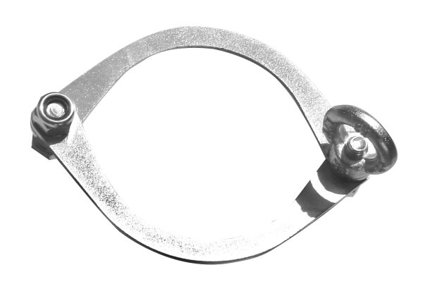 MÜBA Ausfallsicherung für Lenkrolle 15021 Stahl verzinkt, im Beutel mit Aufbauanleitung (8 x Sicherungsblech, 8 x Schraube, 4 x Ösenmutter, 4 x Mutter)