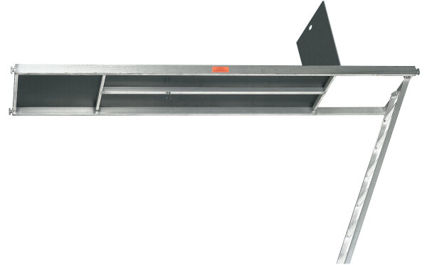 MÜBA Aluminium-Leitergangsrahmen Fix 70 mit eingebauter Leiter und Sperrholzbelag, Länge 2,50 m I 23,3kg, Gerüst Fix87 45008