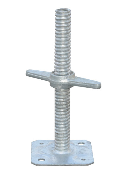 MÜBA Fußspindel 61010.0 verzinkt, Ø 38 mm, 350 mm Gesamtlänge