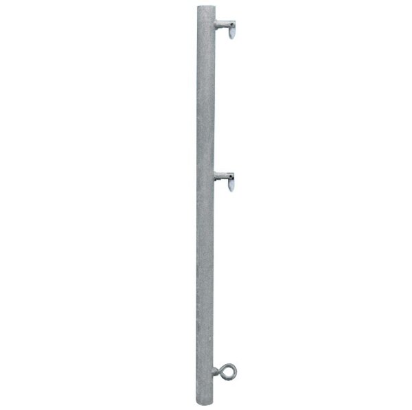 MÜBA Geländerpfosten 61036.0 Stahl verzinkt, 2,00 m, für Außenverbreiterungskonsole 325 mm, für Fix 70 und Fix 155