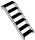 MÜBA Aluminium-Gerüsttreppe für Feldhöhe 1,00 m und Feldlänge 1,25m (außenliegender Leitergang) I 16,42kg, für Fix70/ Fix182 44055
