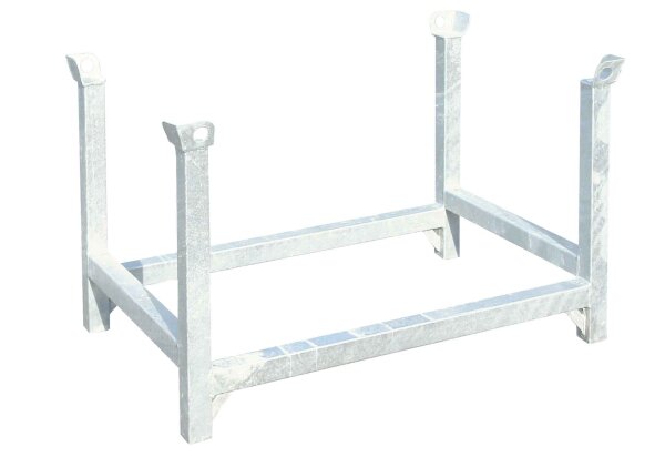 MÜBA Schwerlastpalette 15439 verzinkt, Füllhöhe 83 cm, 2000 kg Tragfähigkeit