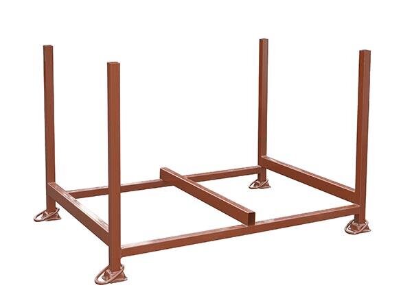 MÜBA Palette für Holzschalungsträger 15340 lackiert, Lichtes Maß 1,60 x 1,05 x 0,90 m, 1500 kg Tragkraft