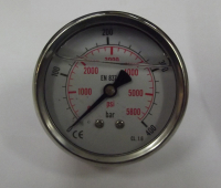 PROBST Ersatzteile Manometer DR NG 63 R, 0 bis 400 Bar, G...