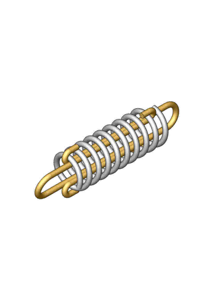 PROBST Ersatzteile Seilzugfeder 7,5 x 60 x 175 n = 9,3 Enden angelegt und geschliffen Haken d = 8, L = 200 Innenmaß 21710026