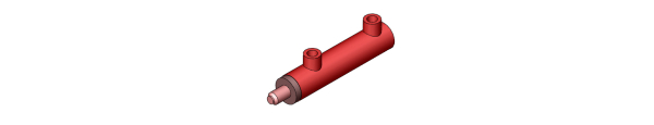 PROBST Ersatzteile HD-Zylinder 25/16-71 Hub EBM 186, G1/4, 210 bar   22210041