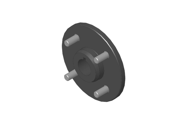 PROBST Ersatzteile Radnabe vormontiert, mit Radbolzen M12x1,5 / 35 lang (ohne Kugelbundmuttern)  41500500