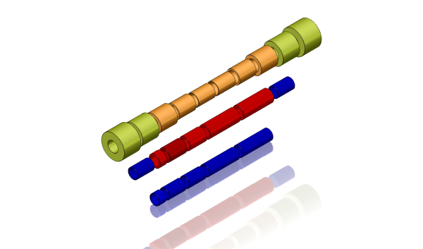 PROBST Ersatzteile Adaptersatz für UBA 1200 zur Aufnahme am Baggerarm (Bohrung Ø30 - Ø70 und Distanz hülsen von 100-400 mm Breite) 41400683