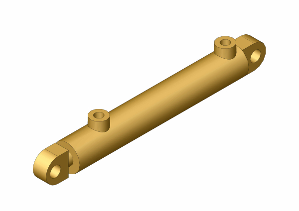 PROBST Ersatzteile HD-Zylinder 40/25-200 Hub EBM 380 G3/8 ohne Pr.Rohr Durchmesser Zyl.augen 20,2mm  22200090