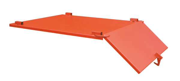 Müba Deckel für Abfall- und Kippcontainer 25041 Stahl lackiert, 16 kg