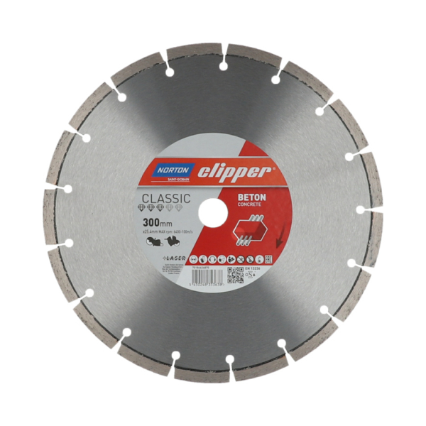 Classic Beton Ø 300x25,4 mm I Norton Clipper Diamantscheibe Trennscheibe 70184626870