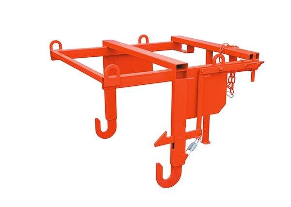 MÜBA Kippvorrichtung 25042 für Kippcontainer lackiert, mit Aufnahme für Stapler und Kran, passend für MÜBA 25040 und 25049