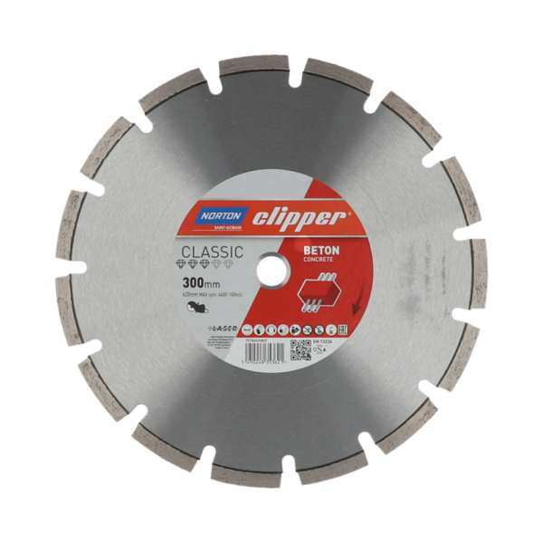 Classic Beton Ø 300x20 mm I Norton Clipper Diamantscheibe Trennscheibe 70184626869