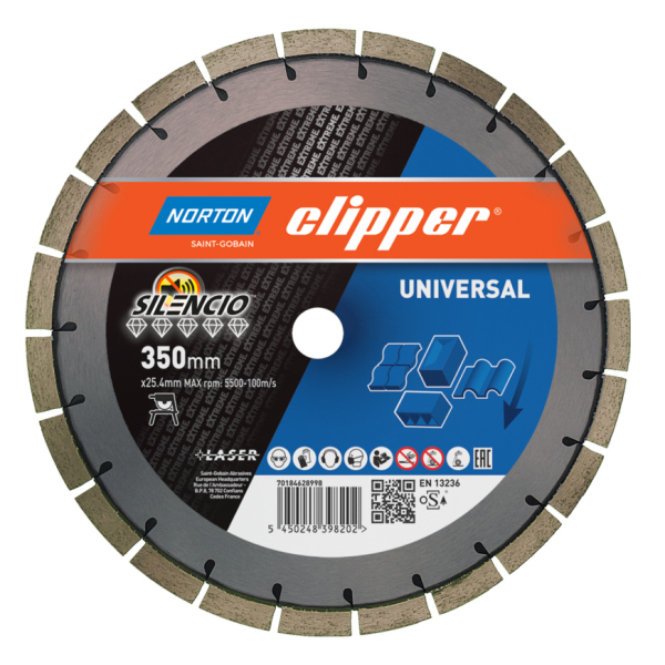 Extreme Universal Silencio Ø 350*x25,4 mm I Norton Clipper Diamantscheibe Trennscheibe 70184628998