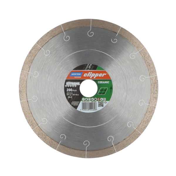 Extreme Ceramic 200x25,4 mm I Norton Clipper Diamantscheibe Trennscheibe 70184647047