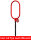 McBULL® 1-Strang-Kettengehänge, schwarze Kette, GK8, schwarz, mit Sonder-Aufhängering (für Kranhaken DIN 15401 Nr. 25) FS115-102