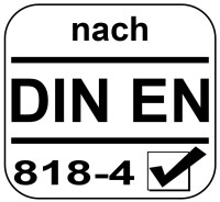 McBULL® 1-Strang-Kettengehänge,  galv. verzinkte Kette, GK8, mit Sonder-Aufhängering (für Kranhaken DIN 15401 Nr. 8) FS115-105