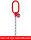 McBULL® 1-Strang-Kettengehänge,  galv. verzinkte Kette, GK8, mit Sonder-Aufhängering (für Kranhaken DIN 15401 Nr. 8) FS115-105