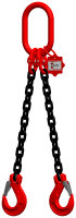 McBULL® 2-Strang-Kettengehänge, GK8, schwarz, 8 mm, 1 Meter, Typ1 H28SLTyp1