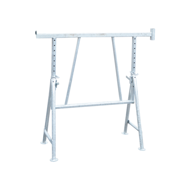 MÜBA Stahlgerüstbock 10619 verzinkt, höhenverstellbar 0,75-1,30 m, 1500 kg Tragkraft