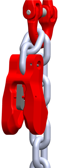 Mehrpreis je Verkürzungsklaue mit Sicherung für McBULL® 2-Strang-Kettengehänge, GK8, galv. verz., 6 mm H26SLVKKSGV