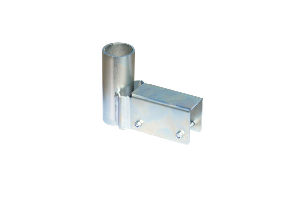 MÜBA Pfostenhalter 10601 für Stahlrohr-Gerüstbock, verzinkt, Rohraufnahme Ø 42 mm