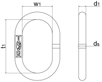 Aufhängeringe ohne Flachstelle, für 1- und 2-strängig FS115-145