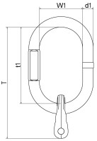 Aufhängeköpfe mit Ringgabel, für 1-strängig FS115-148