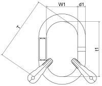 Aufhängeköpfe mit Ringgabel, für 2-strängig FS115-149