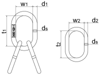 Aufhängeköpfe für Drahtseile, für 3- und 4-strängig FS115-153