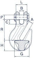 Verkürzungshaken mit Gabelkopf FS115-165