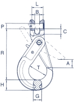 Self-Locking-Haken mit Gabelkopf FS115-176