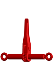 Ratschenlastpanner (mit Ausdrehsicherung) mit 2 Ösen, mit kurzem Hebel FS115-184