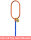 McBULL® 1-Strang-Kettengehänge, GK10, Sondergüte-Kette, mit Sonder-Aufhängering (für Kranhaken DIN 15401 Nr. 25) FS115-199
