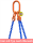 McBULL® 3-Strang-Kettengehänge, GK10, Sondergüte-Kette, mit Standard-Aufhängering FS115-210