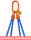McBULL® 4-Strang-Kettengehänge, GK10, Sondergüte-Kette, mit Standard-Aufhängering FS115-216