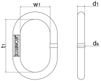 Aufhängeringe ohne Flachstelle, für 1- und 2-strängig FS115-227