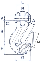 Verkürzungshaken mit Gabelkopf FS115-239