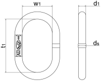 Aufhängeringe ohne Flachstelle nach EN 1677-4, für 1- und 2-strängig FS115-265